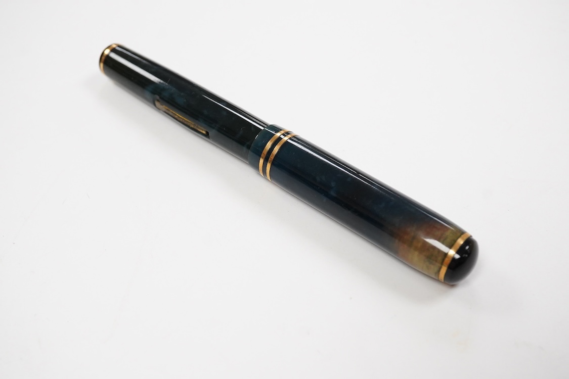 A Carter's oversize lever fill fountain pen fitted with large INX nib